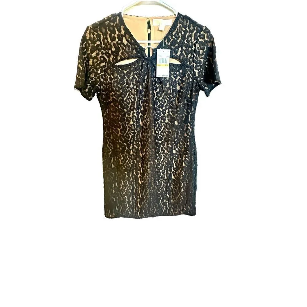 NWT Michael Kors lace over the knee dress Size Petite Medium